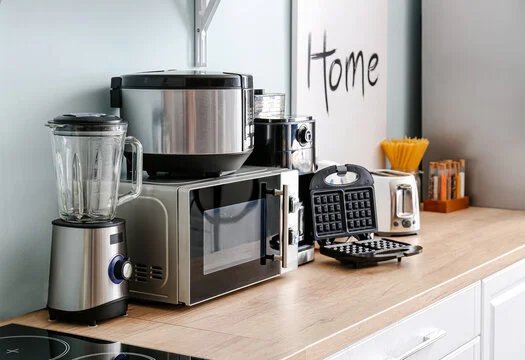 Kitchen appliances on a counter